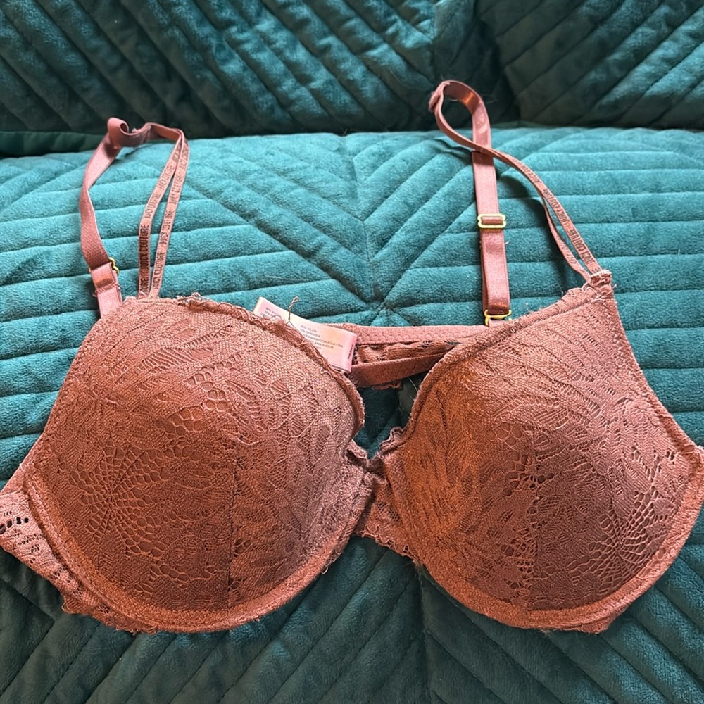 Juicy couture brown push up bra size 34c